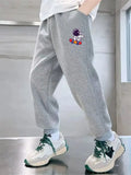 Children's Cartoon Sweatpants Kids Cute panda print pants Boys Spring Outdoor Sport Trousers casual Joggers for Kids 3-14Y