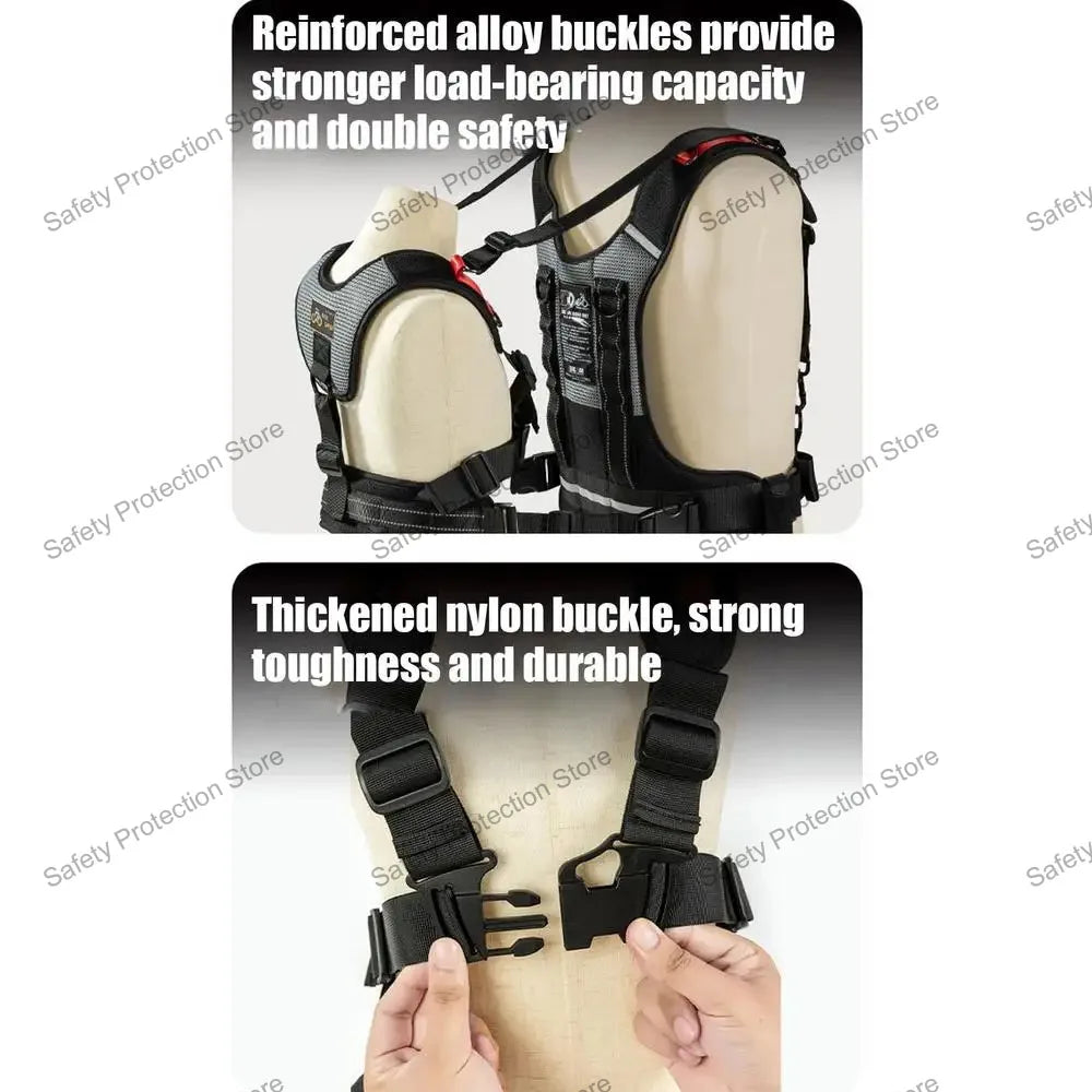 Kids Adjustable Safety Belt Child Motorcycle Cycling Safety Belt Reflective Front Back Duals-purpose Grab Handle Strap Harness