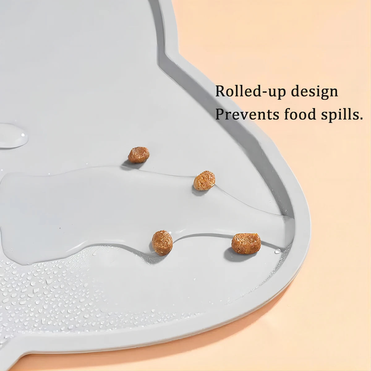 Pet Food Feeding Pad Silicone Pet Feeding Dog Cat Bowl Food Mat Non-Stick Waterproof  Puppy Feeder Tray Water Cushion