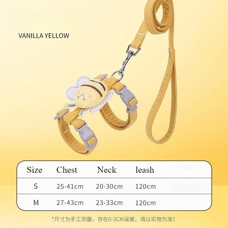 Cat Harness and Leash Sets Adjustable Dog Harness for Small Dogs Breashable Pet Harness Out Walking Dog Kitten Accessories