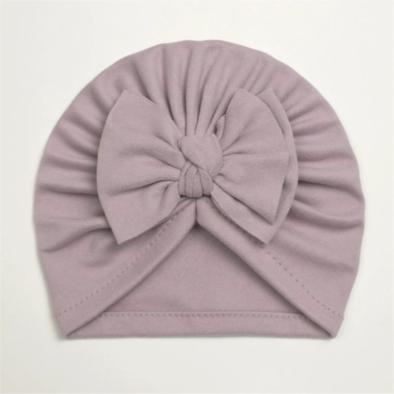 Baby Hat Girls Bows Turban Hats Infant Photography Props Cotton Kids Beanie Baby Cap Accessories Children Hats Newborns Bonnet
