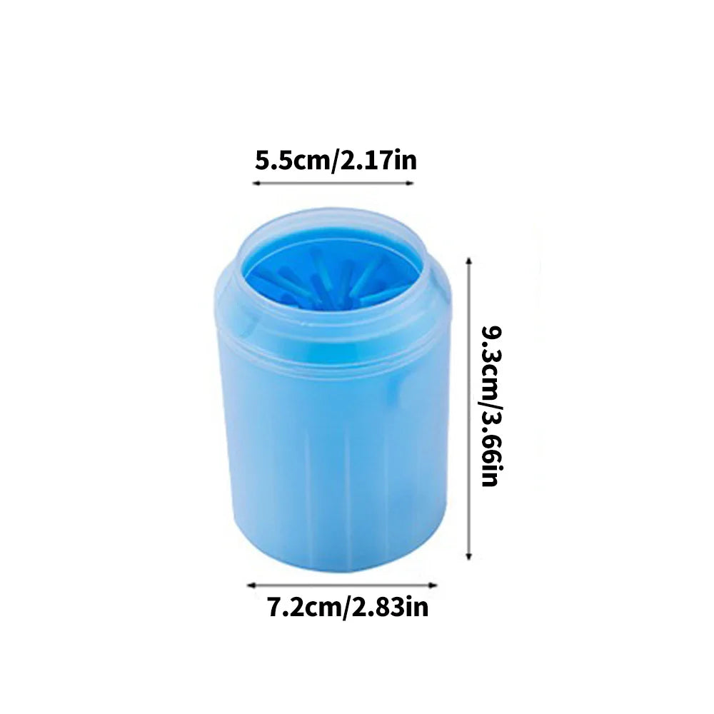 Pet Foot Washing Cup - Soft Silicone Bristles, Deep Cleaning, Convenient and Fast, Suitable for Cats and Dogs, Dog Paw Cleaner -
