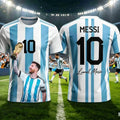 2026 Kid Tee Messi Style Summer 3D Printable Clothing Football Jersey T-shirt Loose and Comfortable Suitable Sports Wearing