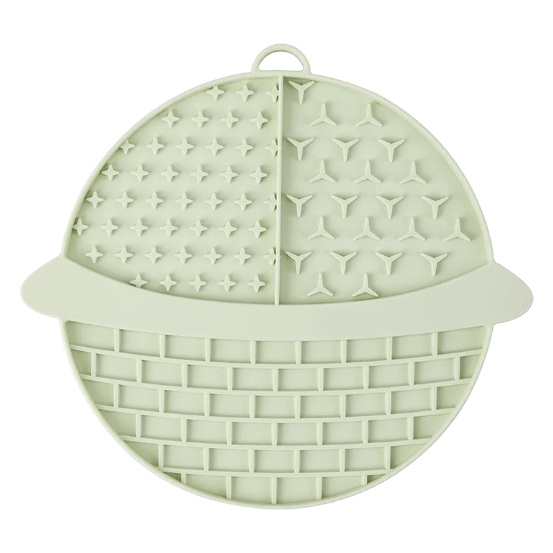 Pet silicone licking mat cat and dog food bowl licking slow feeder pet tableware silicone slow feeder dog bowl cat treat mat