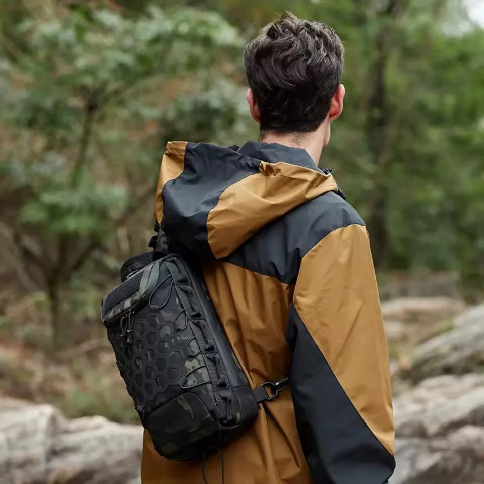 Men's Outdoor Chest Bag Tactical Sports Sling Shoulder Backpack Commuting Pack Hiking Climbing Cycling Fishing MOLLE Sling Bags
