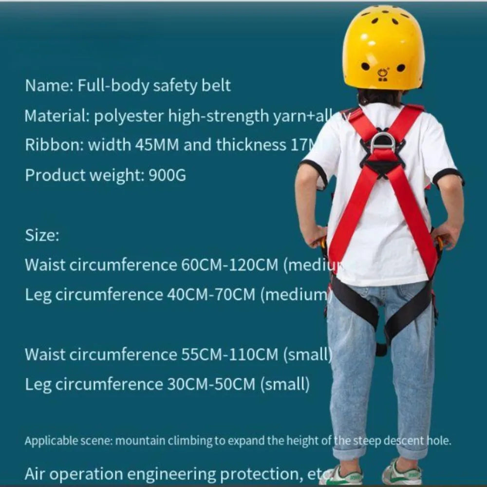 Children Safety Belt Outdoor Rock Climbing Outdoor Expand Training Full Body Harness for Kids Protective Climbing Accessories