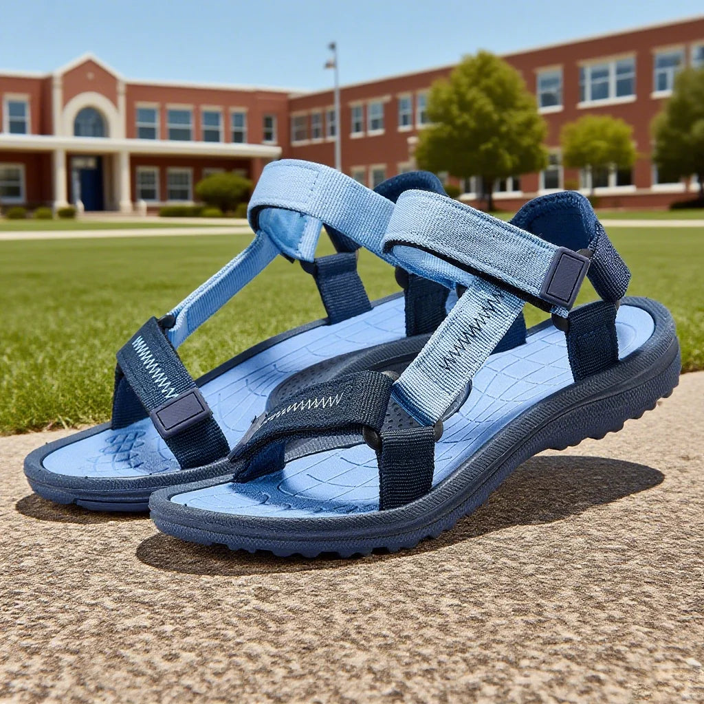 Kids Sandals for Boys Girls Outdoor Beach Fashion Non-Slip Pink Solid Breathable Casual Students Sneakers Children's Shoes