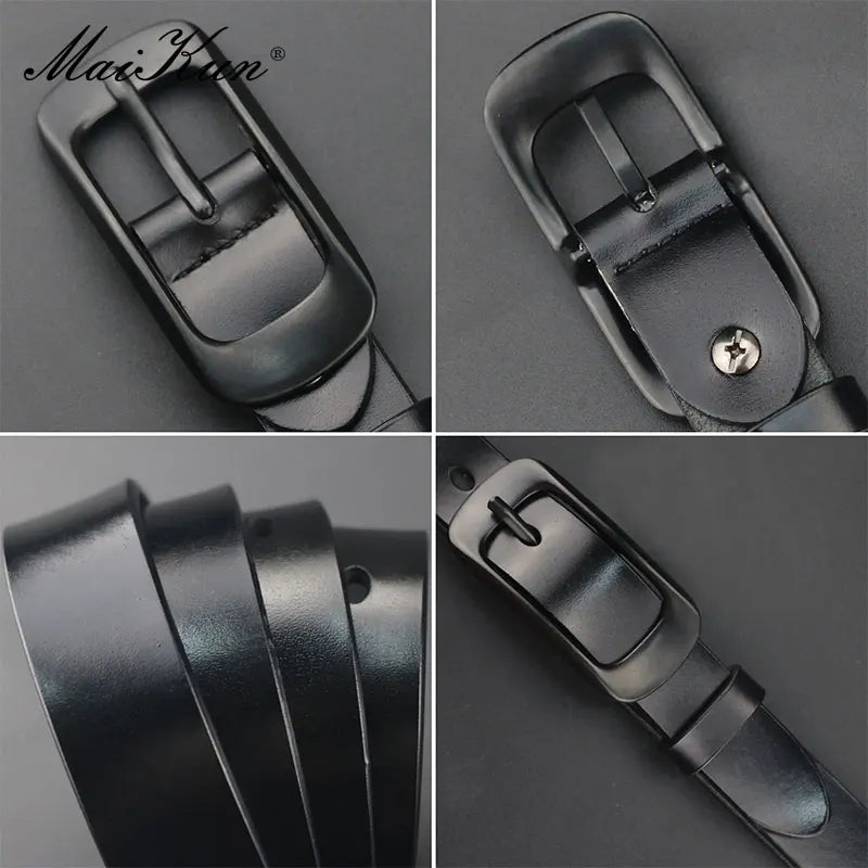 Maikun Belts for Women Belt Genuine Leather Belt Female Waistband for Jeans Dresses Pants