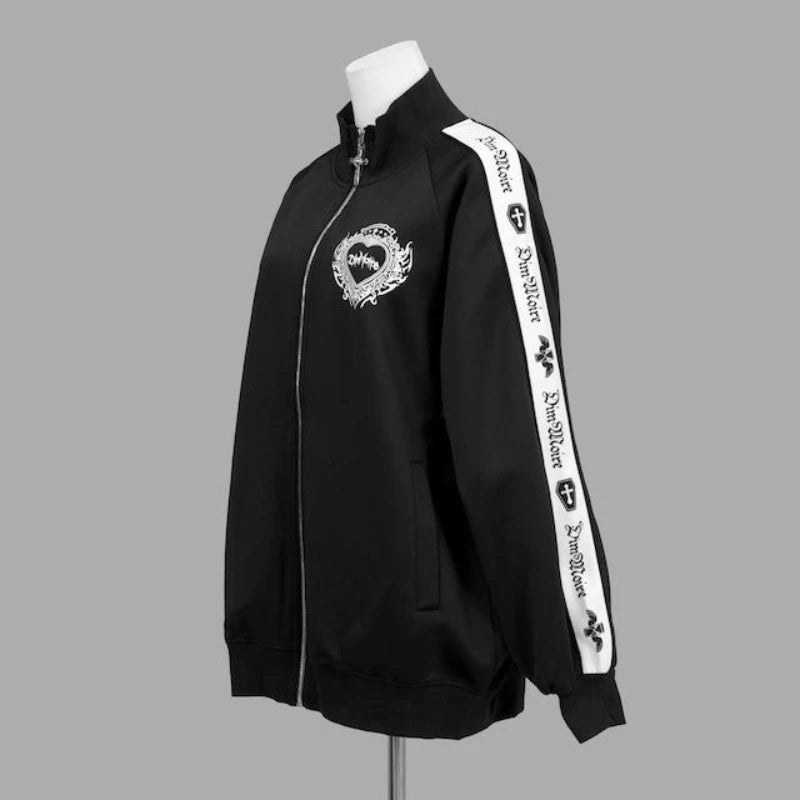 Japanese Punk Style Hoodies Coats Y2k Aesthetic Women Printing Oversized Jacket Gothic Csual Grunge Double Zippers Sweatshirts