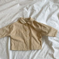 Kids Girls Coat Corduroy Shirt Tops Jacket