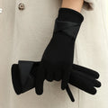 Women Winter Keep Warm Touch Screen Gloves Lady Fashion Elegant Retro Cycling Drive Protection From Cold Thicken
