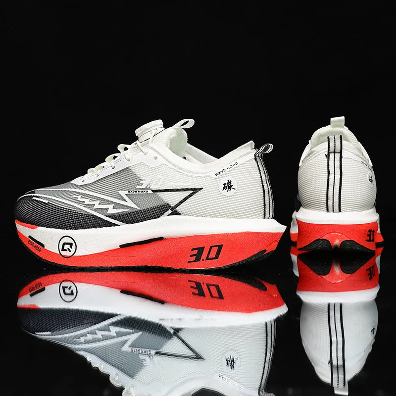 Men Running Shoes Carbon Board Marathon Sports Speciality Breathable Lightweight Women's Comfortable Athletic Nonskid Sneakers