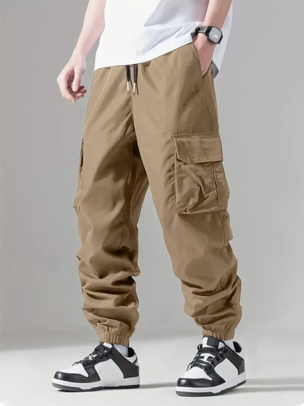 Men's Trousers, Nine-Point Trousers, Casual Sports, Thin Overalls, Fitness, Running, Comfortable Fabrics, Simple and Versatile, Fashionable