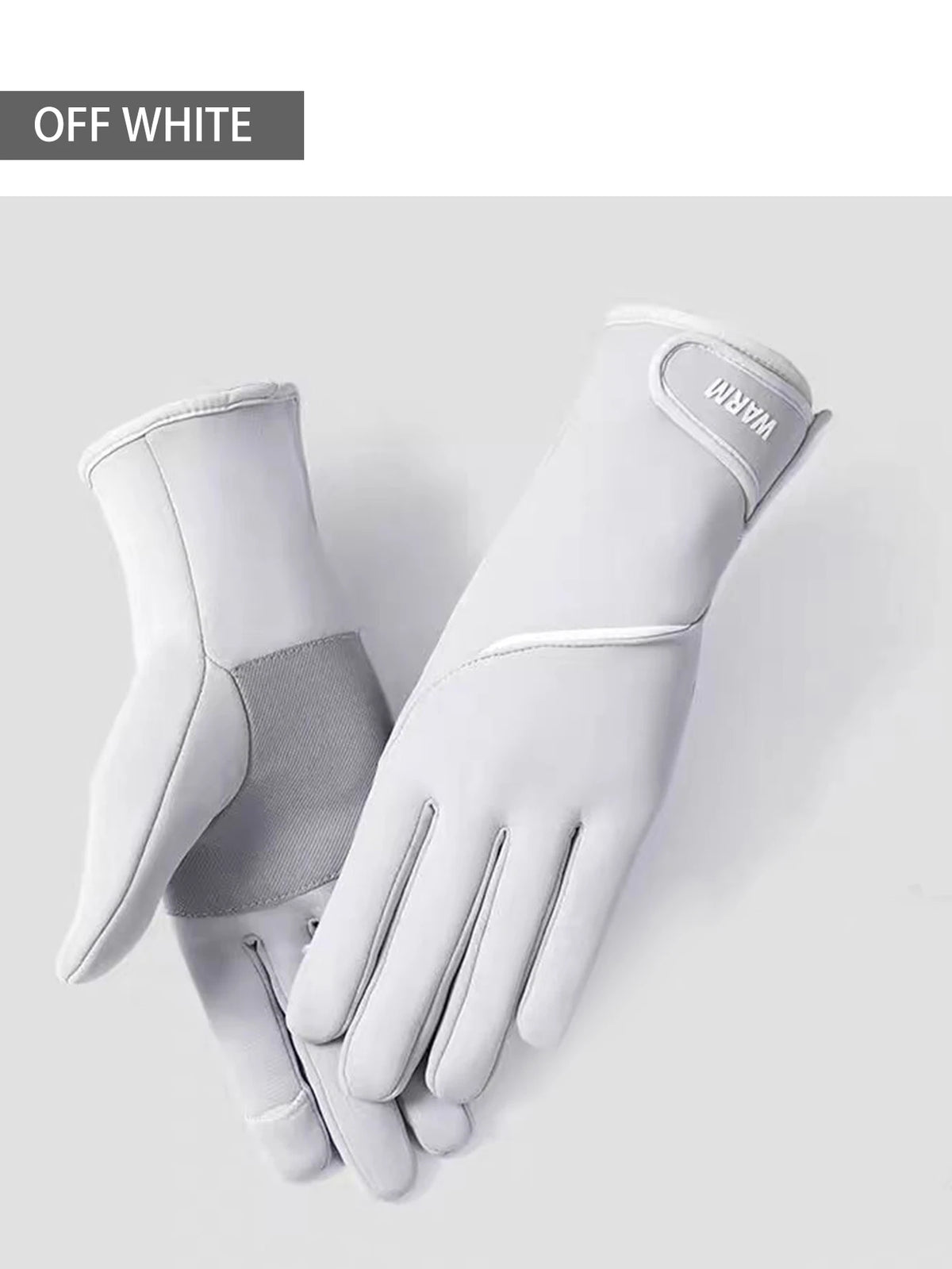 Women Winter Warm Gloves Cold Resistant Flip Touch Screen Windproof Anti‑Slip Adjustable Cuff for Skiing Cycling Outdoor Sports
