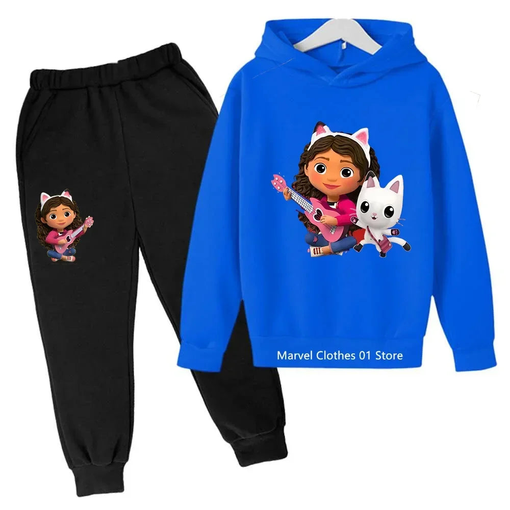 Hoodies Pants 2pcs Sets Cute Children Costume Kids TracksuitsKids Gabbys Doll House Hoodie Girls Clothes Mirabel