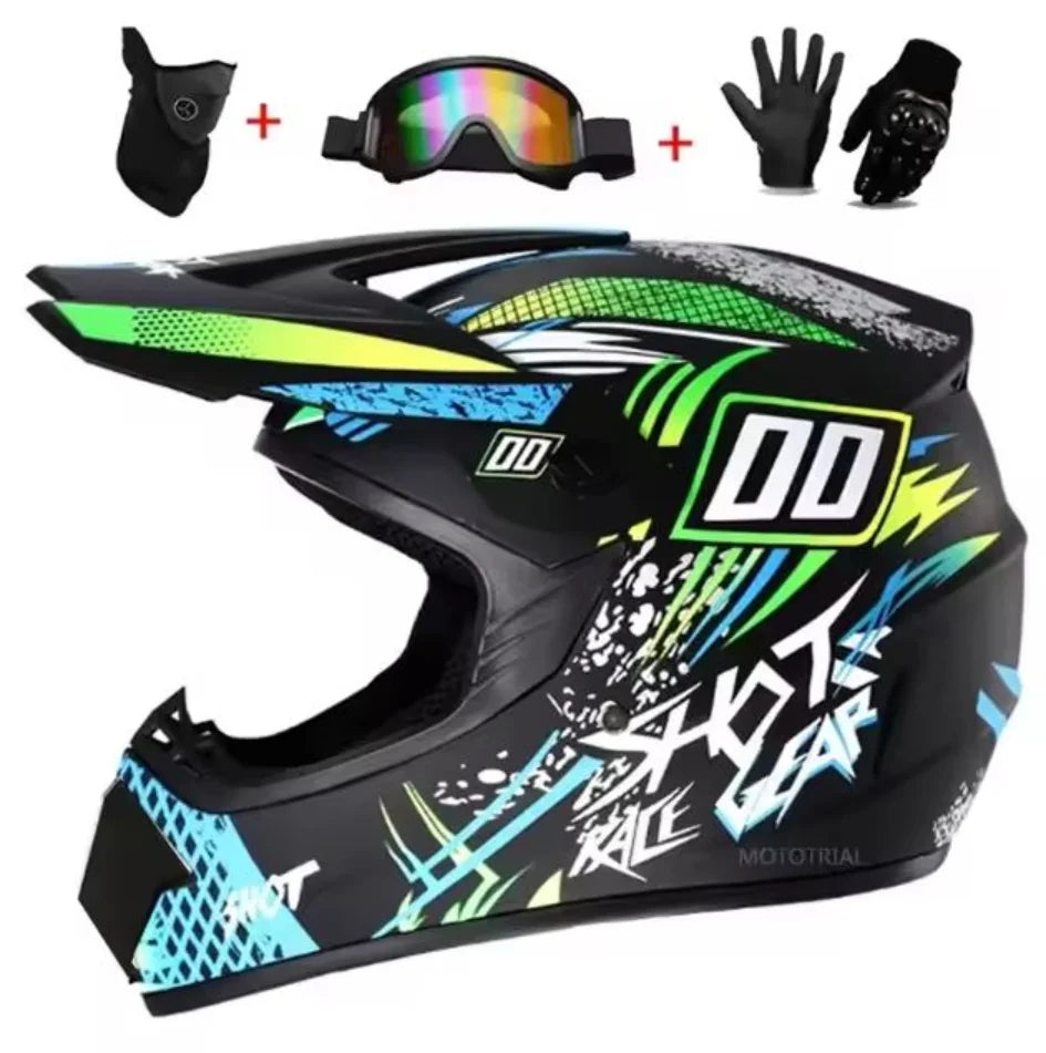 Need Kids Gear? Youth Motorcycle Helmet Off-Road Dirt Bike ATV DH Cross Go-kart Capacete DOT