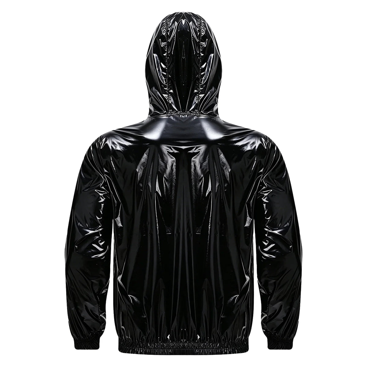 Mens Waterproof Hooded Jacket Tops Breathable Raincoat Waterproof Windproof Outdoor Biking Fishing Jacket Hood Outerwear