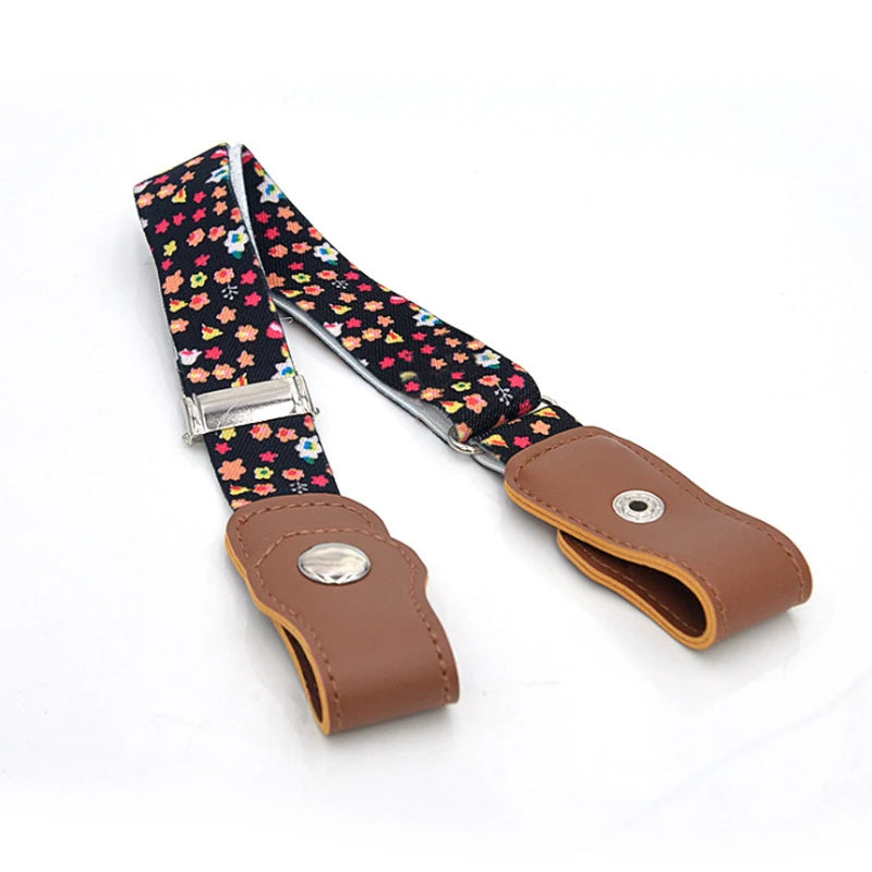 Girls and Boys Elastic Jeans Belt Without Buckle Kids Easybelt Adjustable Stretch Strap Fashion Student Waistband Belts
