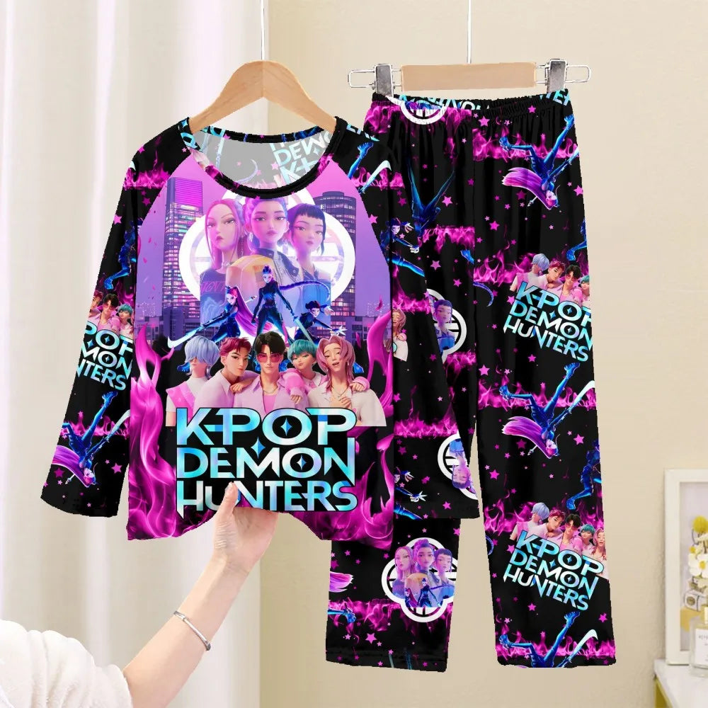 Full Sleeve Girls Pajamas Sets Pyjamas Kids 2Pcs Homewear Children's Sleepwear for Boys Baby Pajamas Teens Cosplay Nightwear