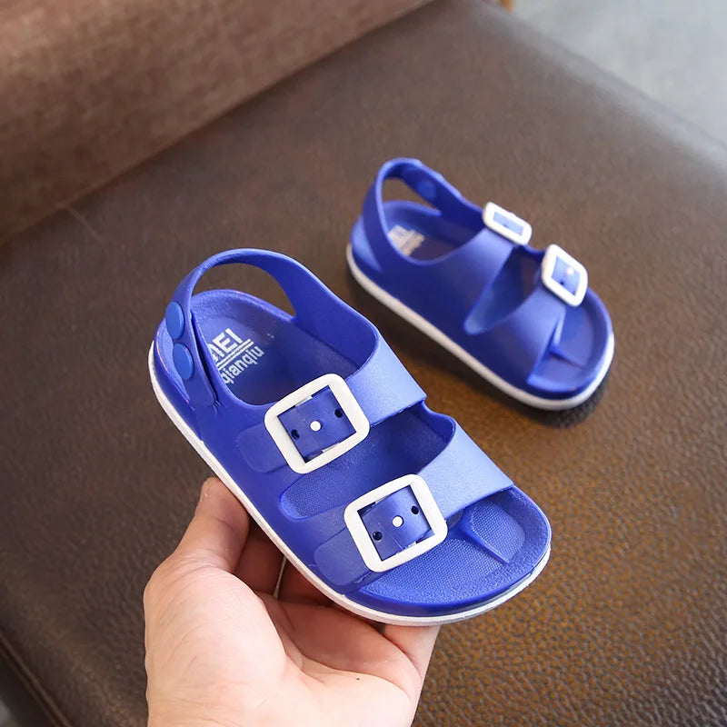 Fashion Kids sandals Children Outdoor Soft Shoes Children's Non-slip Sandals Summer Boys' Soft Shoes Boys England Style Sandals