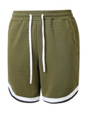 Men's Fashion Sports Shorts Casual Vacation Waffle Weave Shorts Casual Breathable Athletic Shorts Comfortable Breathable Garment