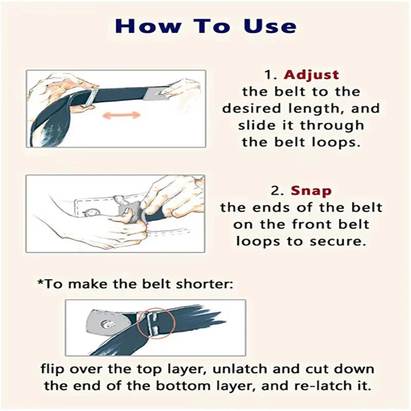 Girls and Boys Elastic Jeans Belt Without Buckle Kids Easybelt Adjustable Stretch Strap Fashion Student Waistband Belts