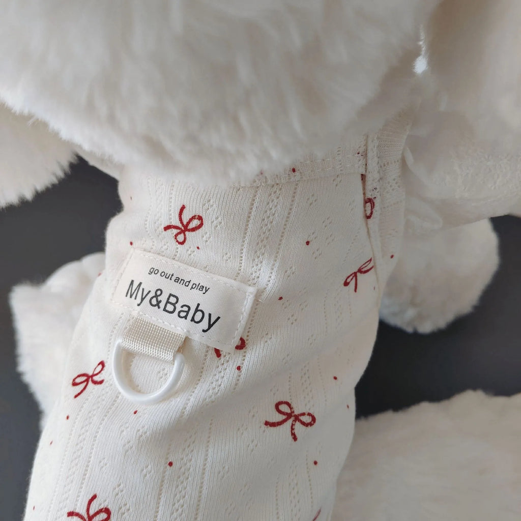 Pet Air Conditioning Clothes Dog Cat Summer Vest Floral Flying Sleeves Wrapped Belly Clothing Schnauzer Cherry T-shirt