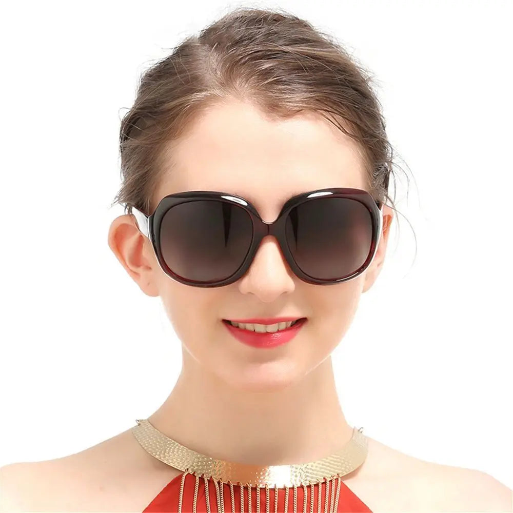 New Shades Sunglasses for Women Square UV 400 Vintage Eyewear Elliptical Frame Oversized Sunglasses for Women & Men