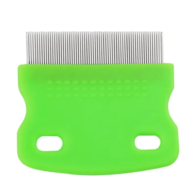 1pc Pet Grooming Fine Tooth Comb Detangling Brush Flea Lice Remover Pet Cleaning Tool