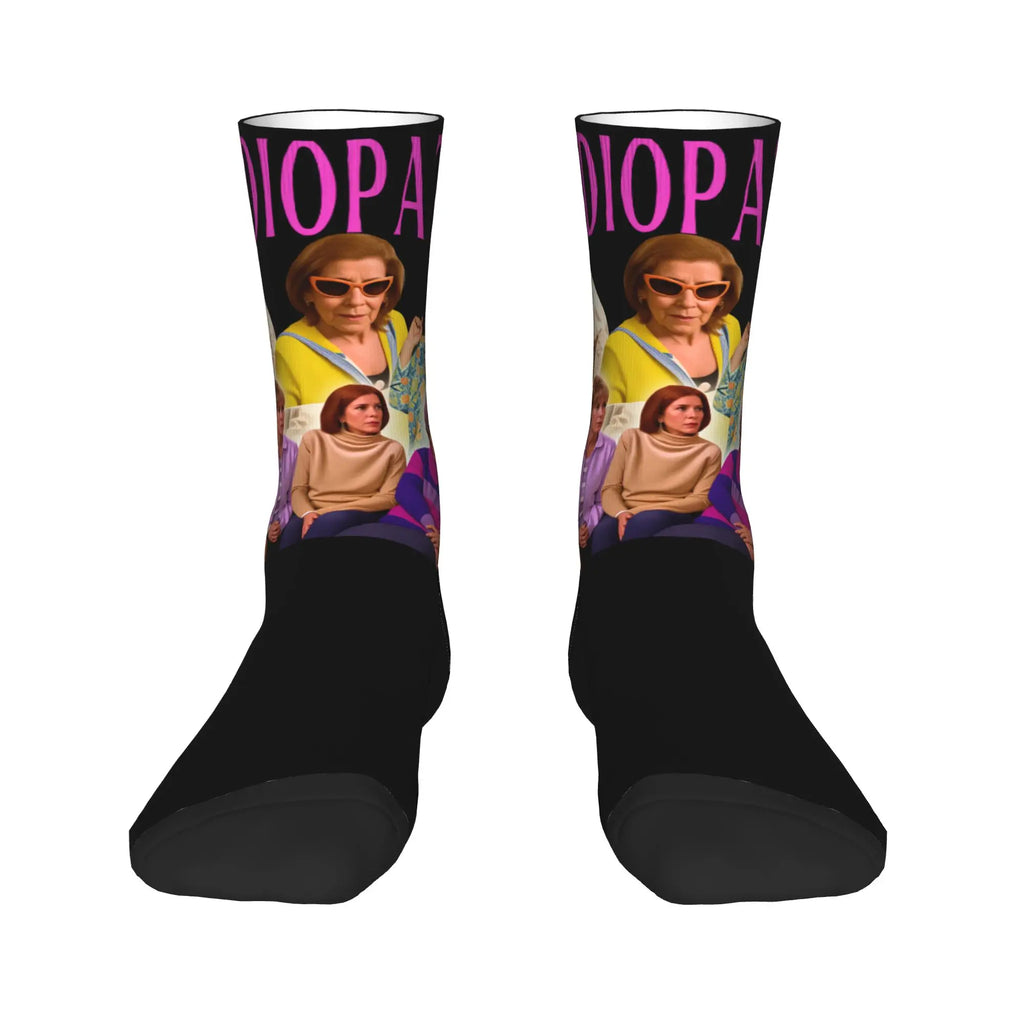 Aquí No Hay Quien Viva Socks  Design Stockings Non Slip Adults Men Socks Medium Soft Winter Elegant Running Sports Socks