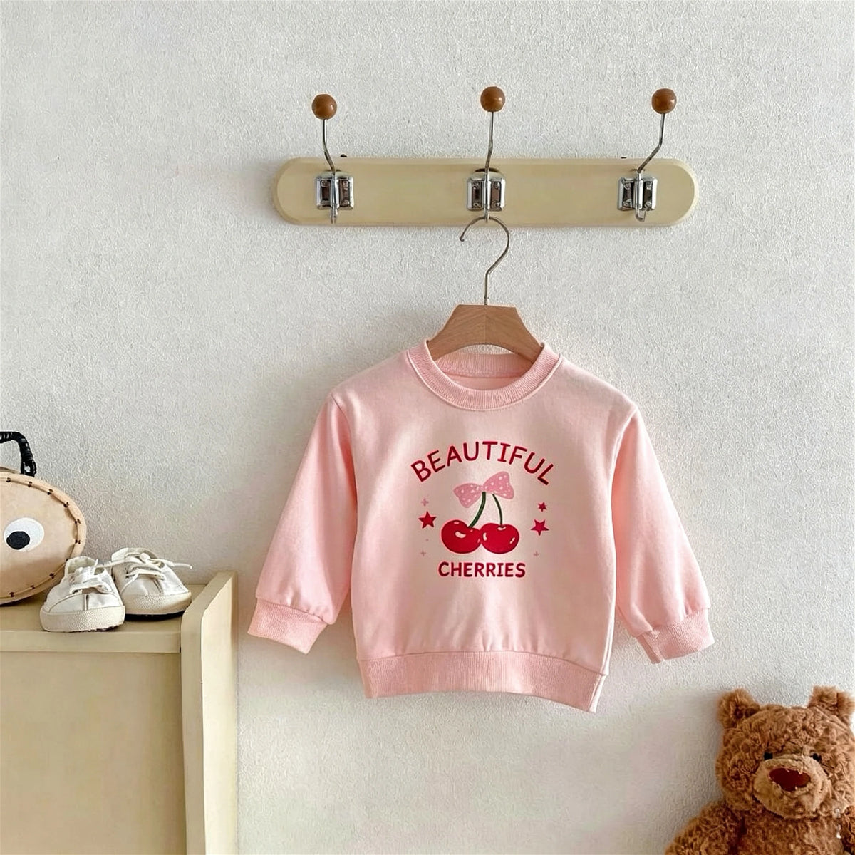 2026 New Kids Sweatshirts Long Sleeve Tops Cartoon Cute Baby Girl Clothing Autumn Casual Crewneck Hoodie Children's Clothes
