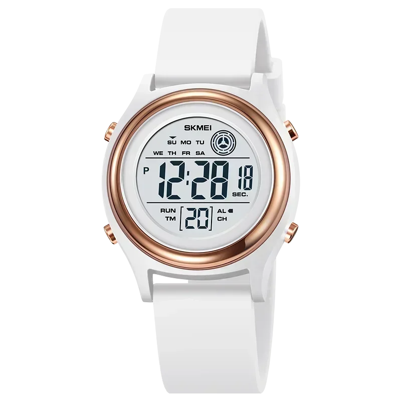 SKMEI 2094 Luxury Womens Digital Wristwatch Stopwatch Lady Waterproof Shockproof Back Light Countdown Watches for Women Reloj