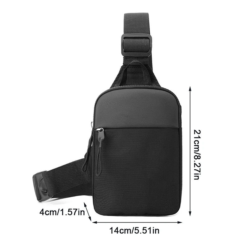 Men's Chest Bag Fashion Small Canvas Shoulder Crossbody Bags For Man Mini Cloth Sling Sport Cross Phone Male Handbag
