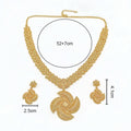Original Design Unique Dubai 18K Gold Plated Jewelry Set for Women Golden Jewellery Necklace Earrings Bridal Party Wedding Gifts