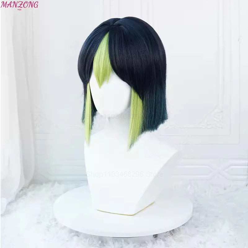 High Quality Game Impact Tighnari Cosplay Wig 30cm Heat Resistant Synthetic Hair Tighnari Women Wigs Halloween Party