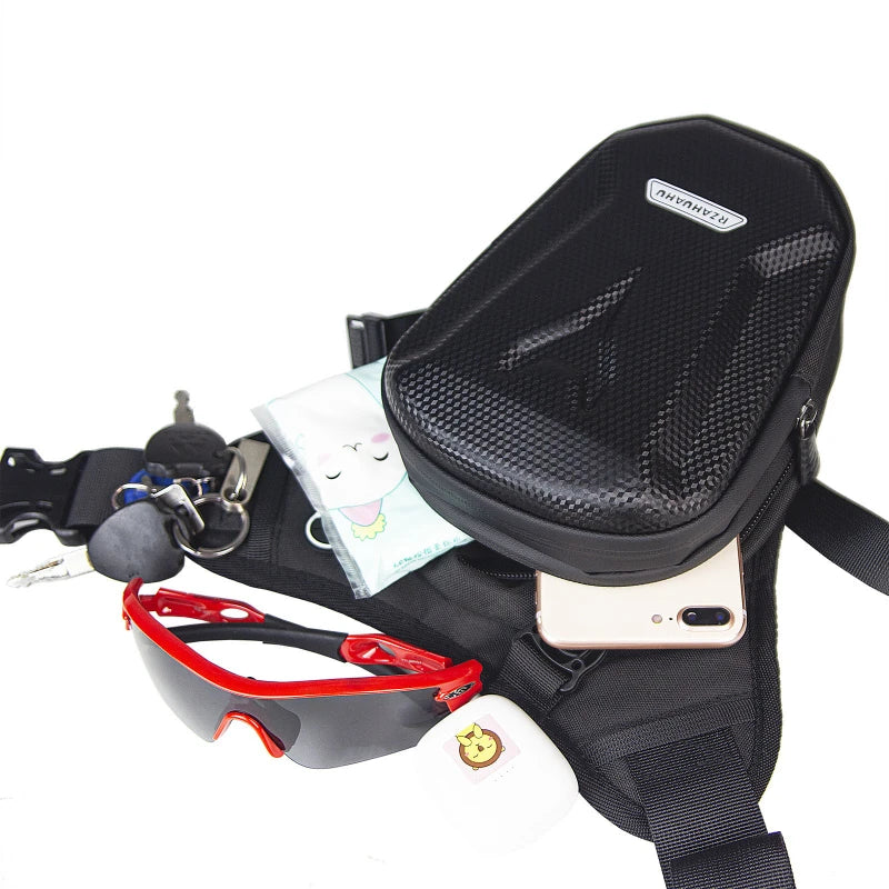Motorcycle Leg Bag Ride Bags Outdoor Casual Fanny Pack Bag Tactical Travel Bag Waterproof Men Hip Bum Pack Leg cycling Side Bag