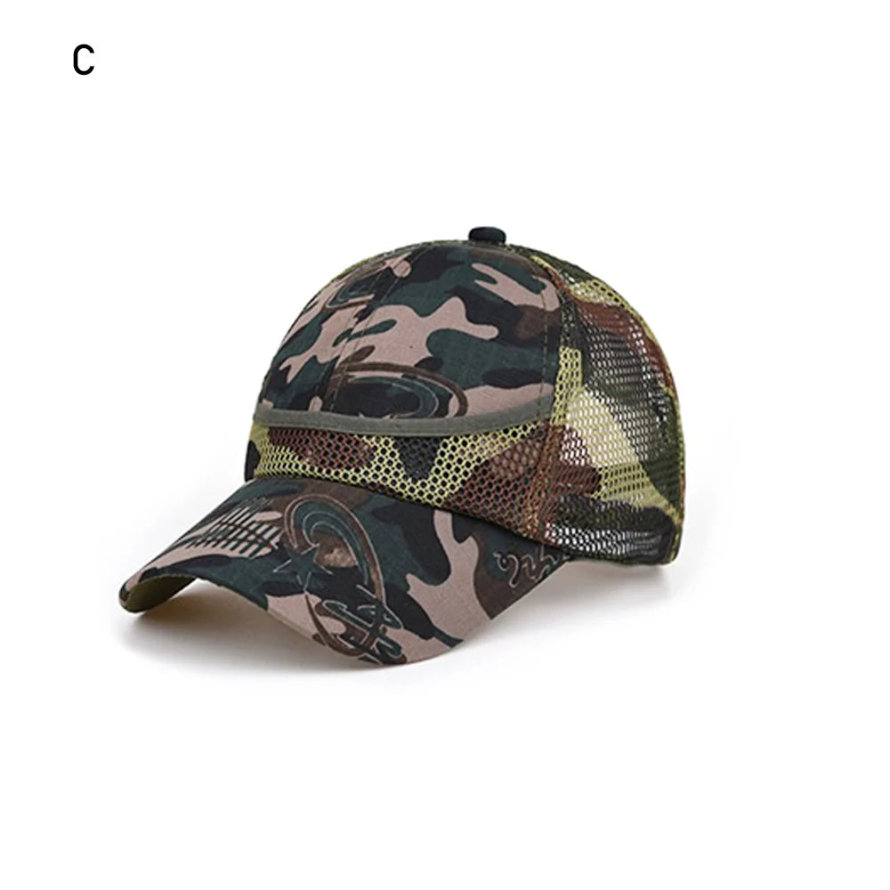 3-9 Years Kids Cap Summer Autumn Cap HipHop Hat Camouflage Baby Boy Mesh Baseball Cap For Boys Girl Caps Children Hats