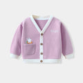 Autumn Winter Baby Knitted Cardigan Sweater Cartoon Animal Long Sleeved Tops Kids Clothes Children Jacket Toddler Warm Coat 0-1y