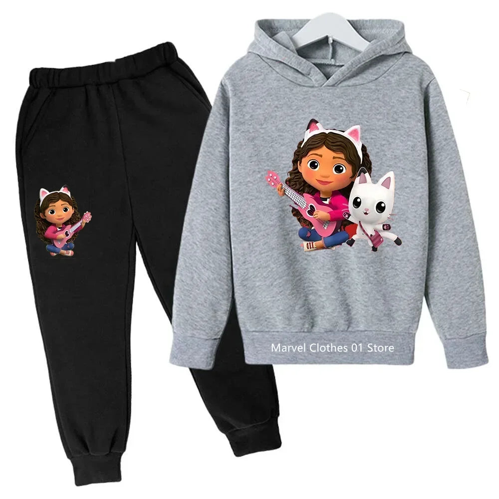 Hoodies Pants 2pcs Sets Cute Children Costume Kids TracksuitsKids Gabbys Doll House Hoodie Girls Clothes Mirabel