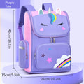 New CHILDREN'S Elementary School Students Schoolbag 6-12 Years Old Boys and Girls Shoulders Backpack 1-6 Grades Unicorn Cute Wat