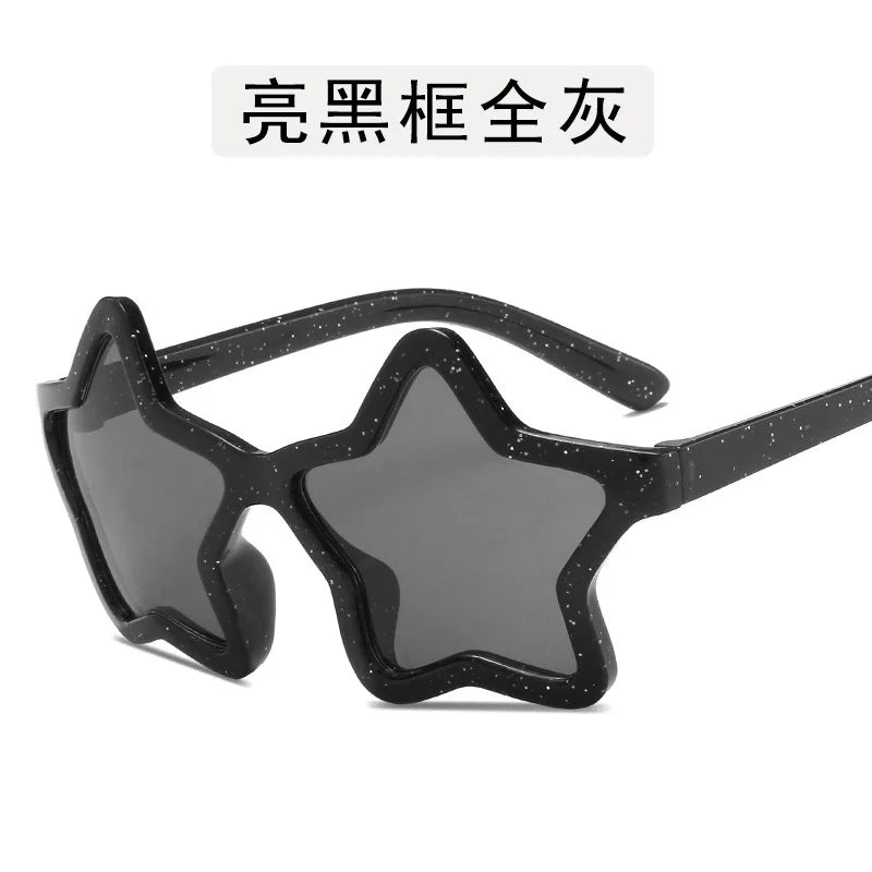 Cute Five Star Sunglasses Baby Cartoon Star Outdoor Sun Protection Children Lovely Sun Glasses Girl Boy Kids Gifts UV400 De Sol