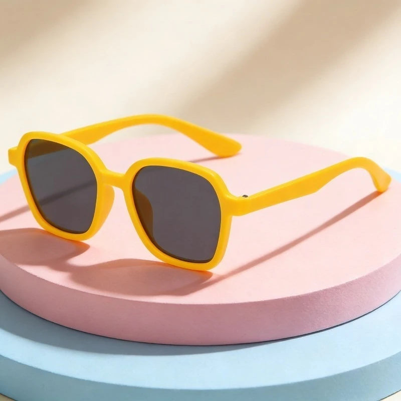 Korean Cute Children's Sunglasses 1-8 Years Old Beach Shading To Prevent Outside Children's Mirror Sunglasses Female
