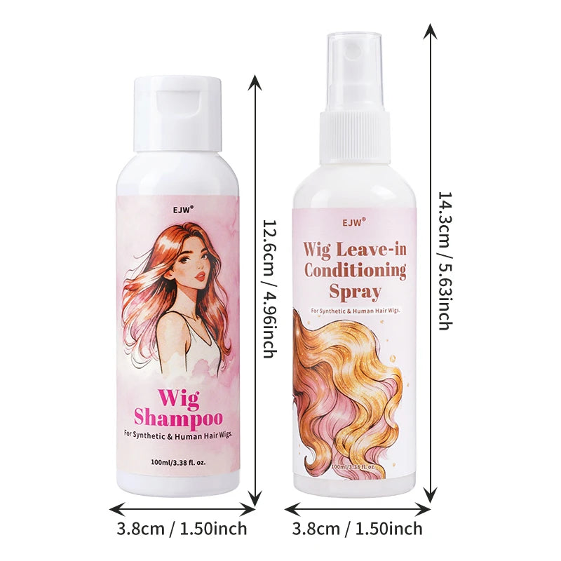Wig Hair Care Oil Spray, Hydrates & Smooths, Anti-Frizz, Easy Combing, Extends Service Wig Life, 48H Fragrance Lock.