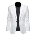 Men's Fashion Light Luxury Casual Business Suit Autumn New Slim Fit  Non-ironing Suit Jacket Solid Color Basic Suit Male Clothes