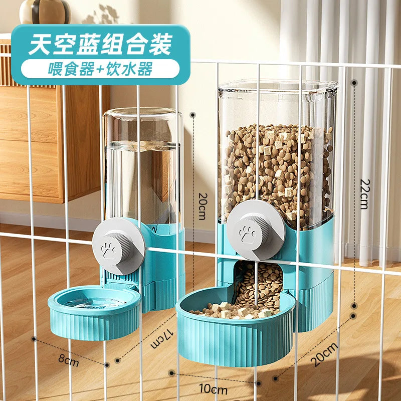 OUWO Pet Water Dispenser Feeder Hanging Automatic Water Dispenser Feeder Food Bowl Pet Supplies