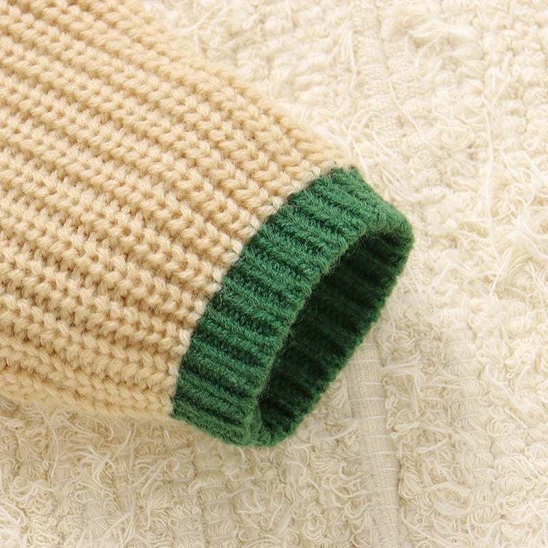 Infant Baby Sweaters Knitted Boy Girl Pullovers Long Sleeve Autumn Newborn Kid Clothes Fashion Pink Solid Cute Cartoon Duck Tops