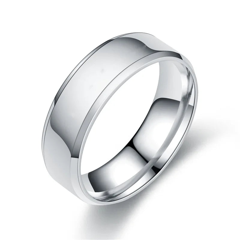 Fashion Jewelry Ring Men Stainless Steel Black Rings For Women