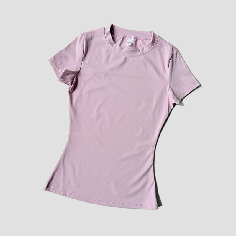 Women Yoga Top Seamless Sport T Shirts Fitness Clothes Short Sleeve Yoga Shirt Gym Top Running  Active Wear