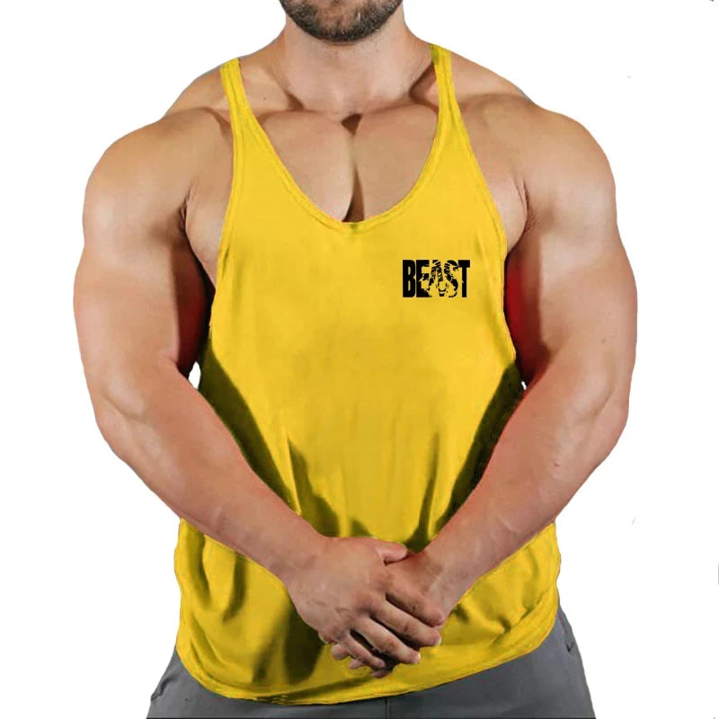Men's Vest Sportswear Singlet Brand Vests Bodybuilding and Fitness Stringer Singlets Undershirt Man Clothing Muscular Shirt Gyms