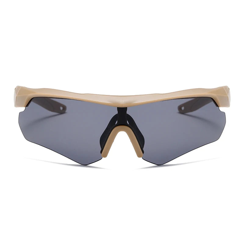 Sports Sunglasses for Men 5 Interchangeable Lenses UV400 Sun Glasses with Case for Outdoor Cycling Fishing